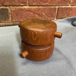 Vintage Dansk double barrel salt and pepper shaker